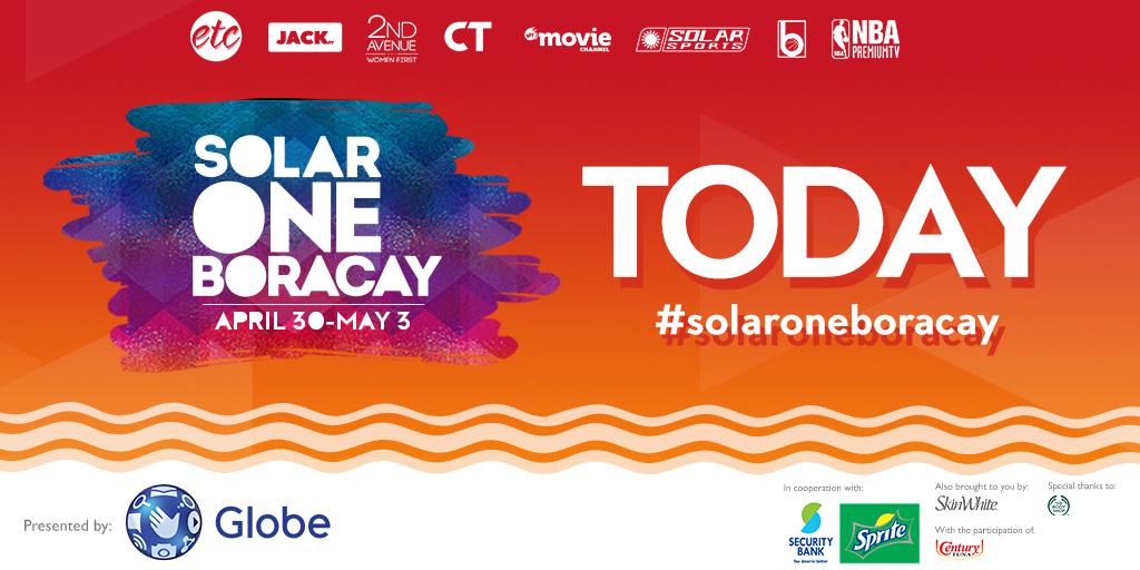 MyMovieCh's tweet photo. Today is the big day! See you all at #solaroneboracay later as we party non-stop until May 3! #LetsTakeOverSummer http://t.co/JkpjtQnX1J