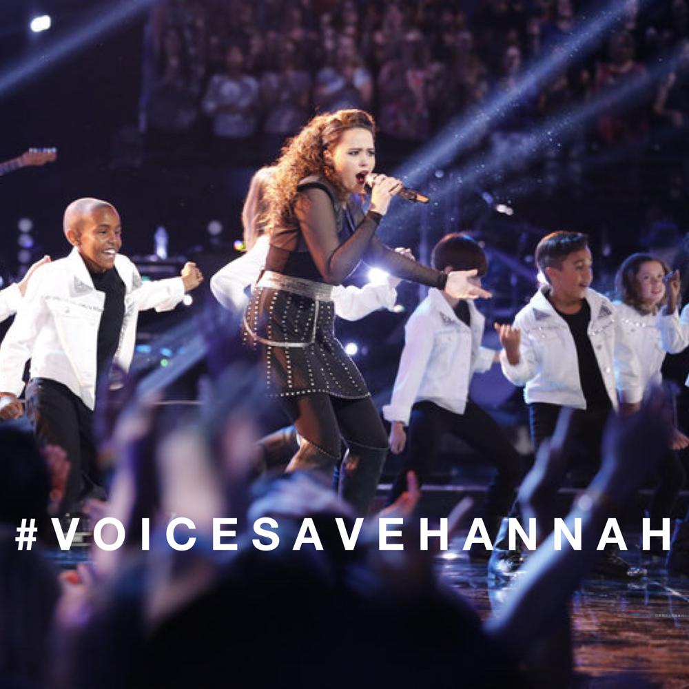 IamHannahKirby's tweet photo. RT to save me now. You have 5 MINUTES! #VoiceSaveHannah http://t.co/KAfWBayo7S