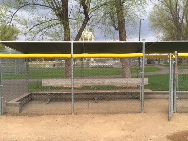 Ready for some HEAT at the BBC. Check out the new dugout covers!