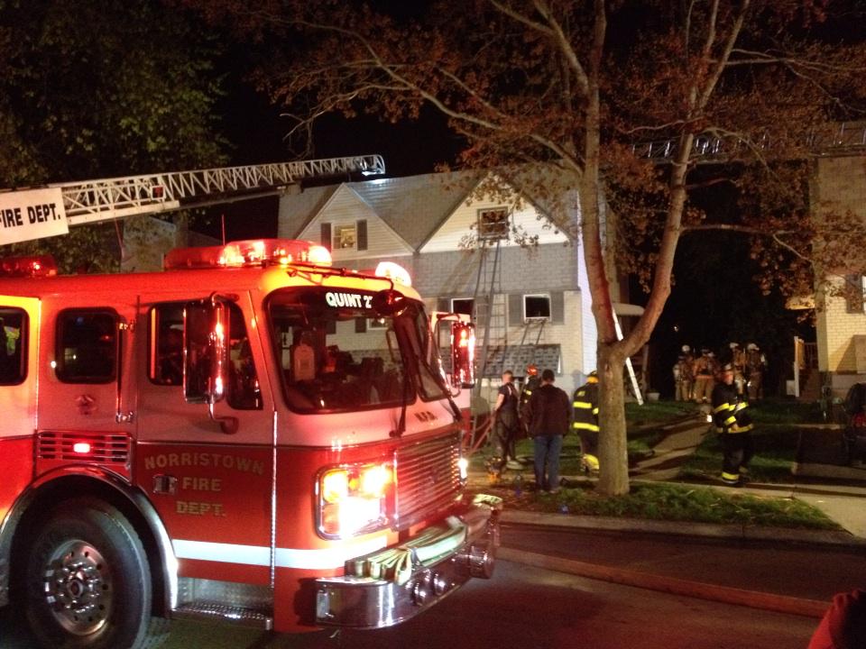 BWillsTH's tweet photo. #THnews #Norristown Fire Department has fire under control on North Hills Drive http://t.co/Y8lQORrP69