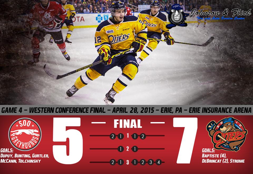 Erie Otters on Twitter "It's over!! Nick Baptiste scored 4 of the 7 