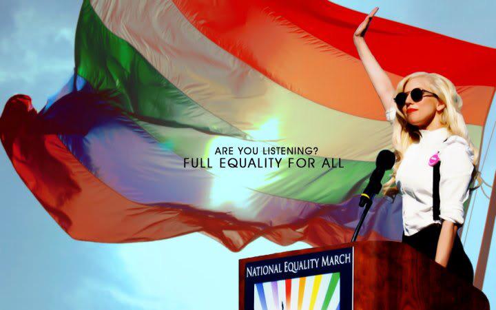 HausOfJonnathan's tweet photo. "Gay Marriage is going to Happen, It must!" -Lady Gaga #SCOTUSHearOurVoices #LoveCantWait #EqualityForAll ❤️💙💚💛💜👭👫👬 http://t.co/LiyC4uK0dH