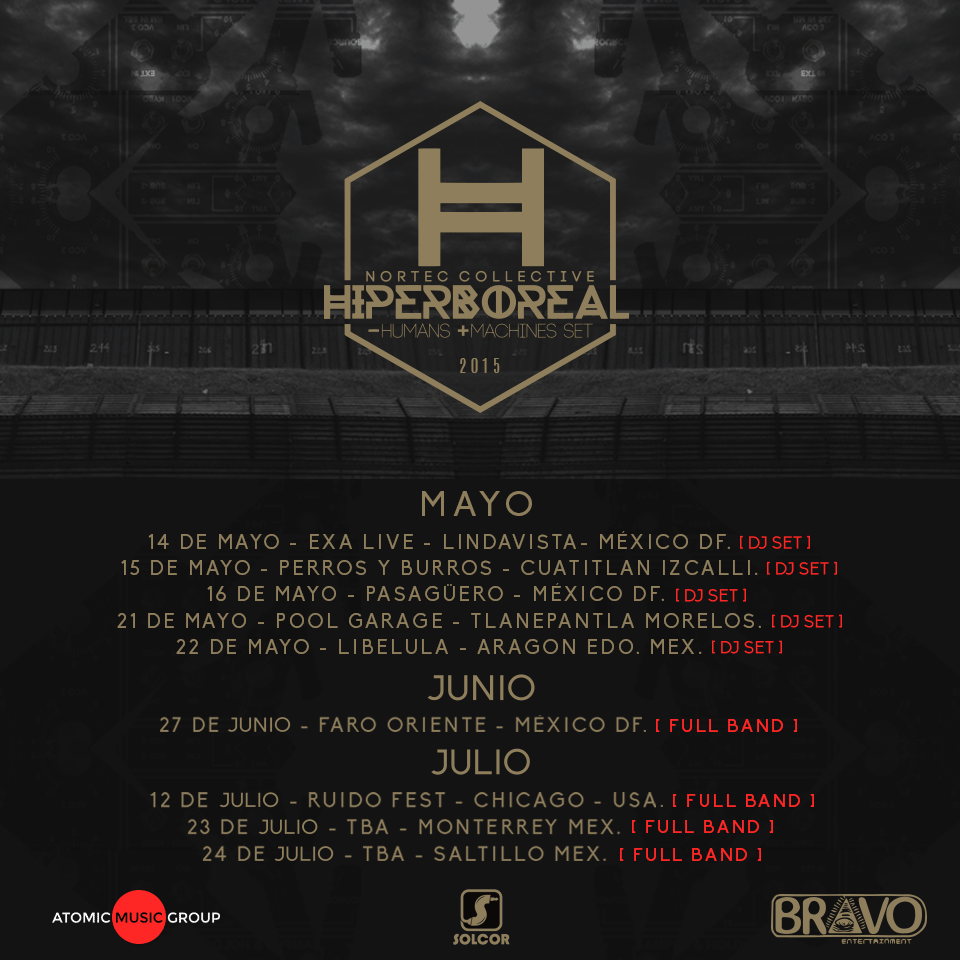 nortec_hb's tweet photo. Estamos listos para arrancar una serie de shows del set -Humans+Machines
los esperamos en las siguientes fechas. HB http://t.co/bi1vLkE6Wo