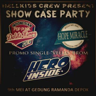 delete_memory10's tweet photo. 10 hari lagi nih menjelang #ShowCaseParty w/@HopeMiracle14 and promo single "Velia" from @hero_inside , see yuu gees http://t.co/31AFymkDXd