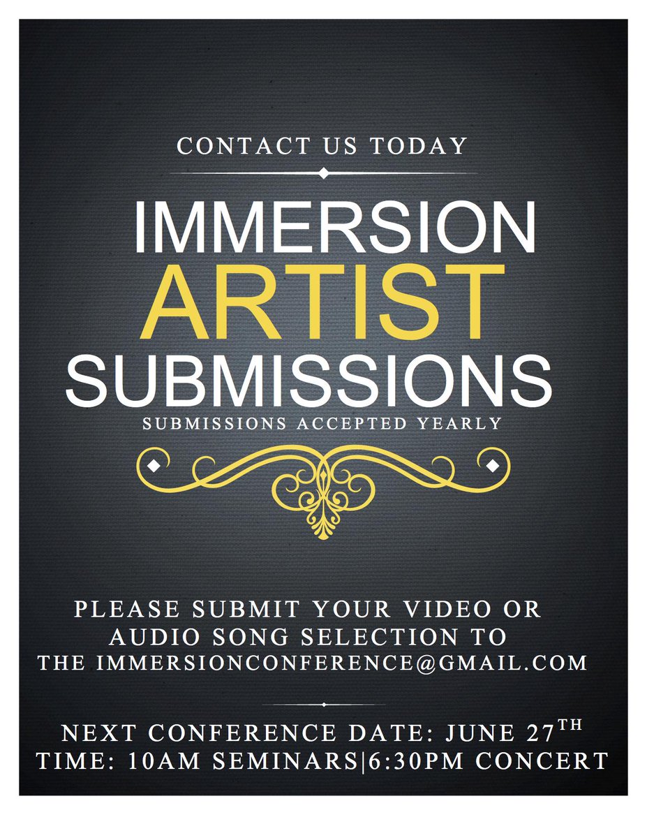 IAMIMMERSION's tweet photo. Would you like to be a Guest Artist at one of Immersions conferences!! email us today http://t.co/bziDjeqQIJ