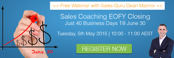 AaronSweetman's tweet photo. Register now for a free #webinar with Australia's leading #salescoach @deanmannix | May 5 --> http://t.co/7sd6kq0aXL http://t.co/CMM15f2MRf