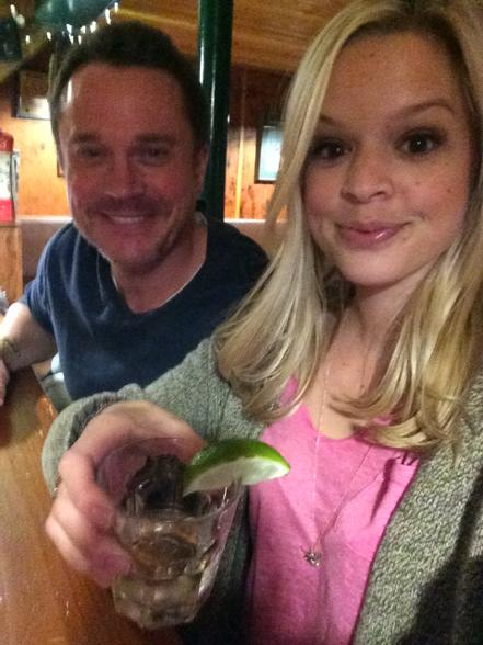 DinaDL's tweet photo. A little after work beverage with @AnthonyStarke http://t.co/JQHnQWrPcf