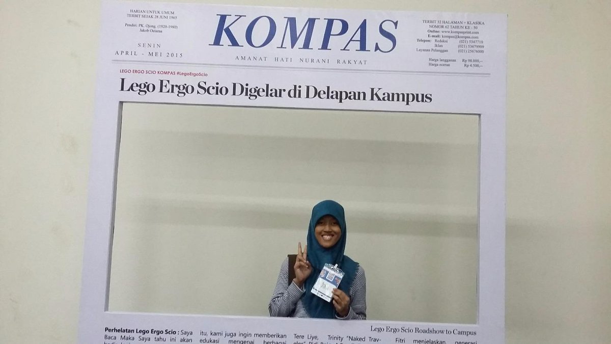 IdaaKR's tweet photo. Tunjukan expresimu @kompaskampus @kompasmuda #LegoErgoScio http://t.co/DXTbyXiIkm