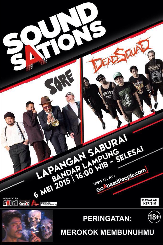 setelah #wag2 siapkan energi u/ #soundsations #cintabenci wahai #goaheadpeople #changetheordinary #lampunggeh 6 mei