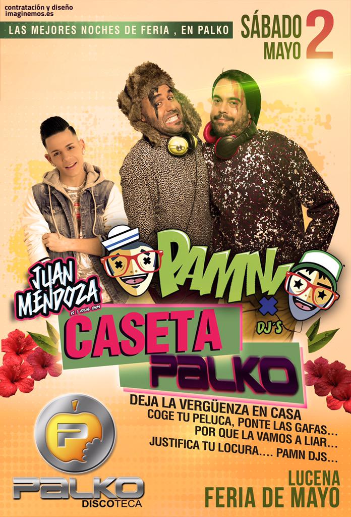 JUANMENDOZADJ's tweet photo. Este Viernes 1 y Sábado 2 de Mayo te espero en Caseta Palko @DiscotecaPalko dando el mejor sonido Set dj vocal show ! http://t.co/xQj0siEARA