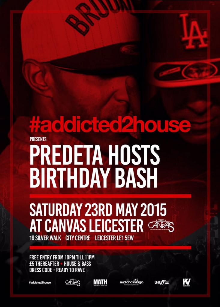 23rd May <a href="/Canvas/">fatma turgut</a> Leicester <a href="/CliveRicko/">CLIVE RICKO DJ</a> @littlederekdj <a href="/PREDETAmc/">@PREDETAHOST</a> @petedaviz <a href="/mcblenda/">MC Blenda 🔊🎤💯</a> 
<a href="/jonnydread1/">Jonny Dread</a> <a href="/BethJHickling/">Beth Jade</a>