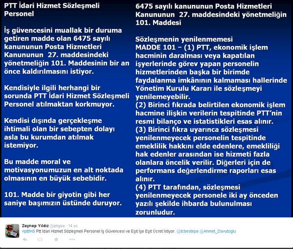 pttgise's tweet photo. #SiberKorunmaÖnerileri #pttİHS Ptt İdari Hizmet Sözleşmeli Personel İş Güvencesi ve Eşit İşe Eşit Ücret İstiyor. http://t.co/cYINazHo7d