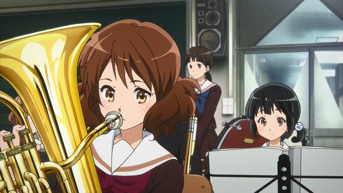 メロン泥棒 響け ユーフォニアム4話に出てきたこの右側の子の髪飾りはアザラシだな つまり 帰宅部活動記録ファンということか こんなところにもファンがいるとはさすがくろは先生 Http T Co W94hqptohr