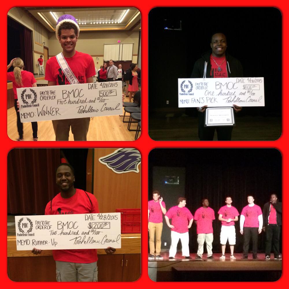 UWWPHC's tweet photo. Thanks to everyone who attended and participated in Big Man on Campus, and congratulations to the winners! #BMOC2015 http://t.co/YXVYpsRxgM