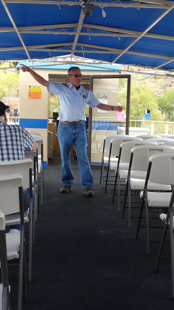 Everyone having a great time on the Desert Belle. #TempeFAM2015