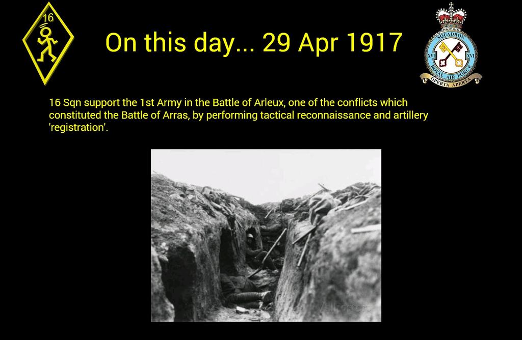 16Sqn's tweet photo. OTDIH - 29 Apr 1917 http://t.co/NAxNruG2kb