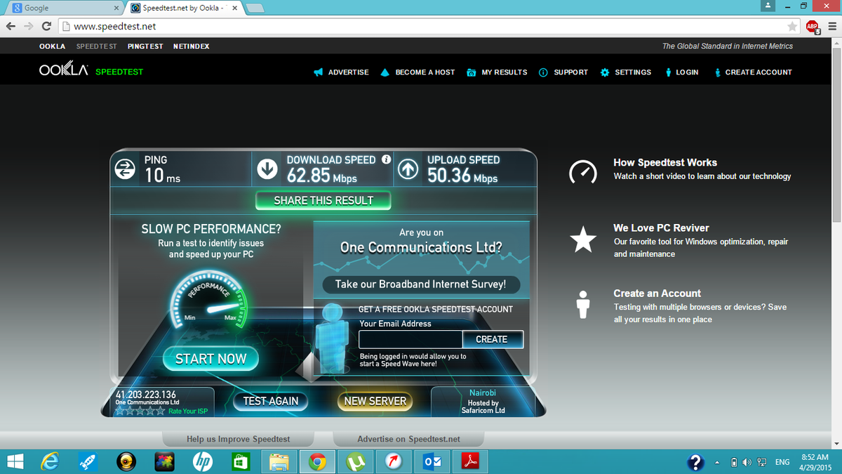 IamBosire's tweet image. I wish i had these speeds at home. #Kazini