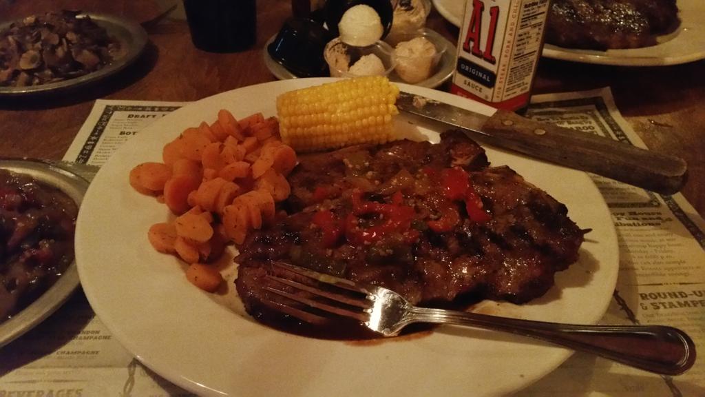 Our last dinner. Rustler's Rooste.... #TempeFAM2015