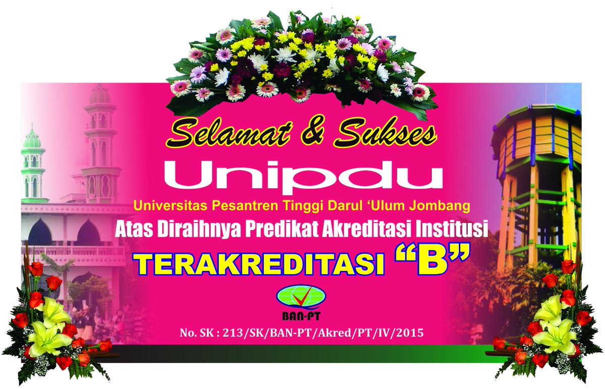 Selamat dan Sukses atas diraihnya Predikat Akreditasi Institusi B, semoga semakin membawa manfaat untuk umat, amin.