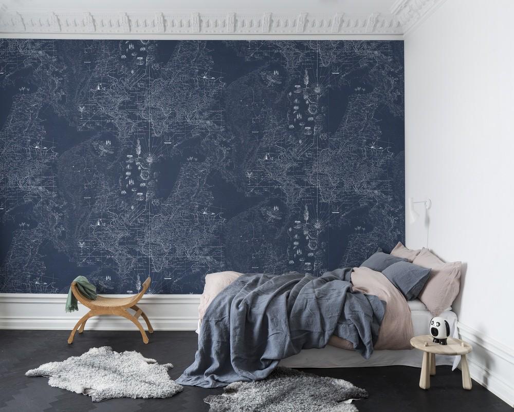 5 stunning World Maps for your wall blog.rebelwalls.com/wallpaper-whol… #worldmap #maps #wallpaper #interiordesign