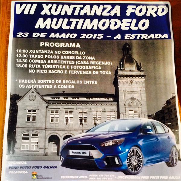 GonzacarFord's tweet photo. VII Xuntanza #Ford #Multimodelo en #Silleda o próximo 23 de maio. Unha cita imperdible para as/os máis #fordistas http://t.co/qAFnD6EUZe