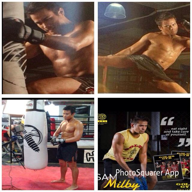 IamHula's tweet photo. "@Edenh_04: Sam Milby's workout! #abs #gym #fitness #kickboxing #ropeexercise http://t.co/d66d1HT4G6"