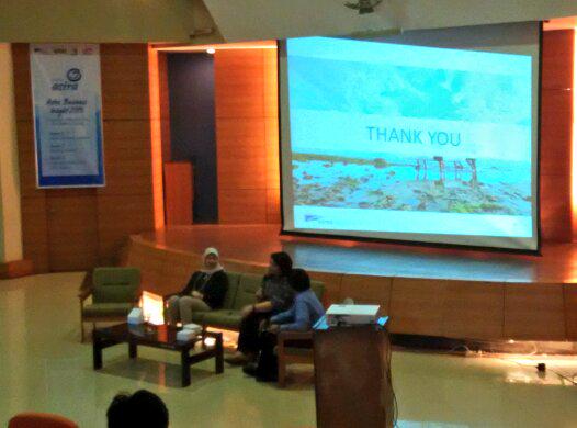 NOW! Mrs. Ida R.M. Sigalingging - Director of Asuransi Astra is sharing about working culture in Astra environment