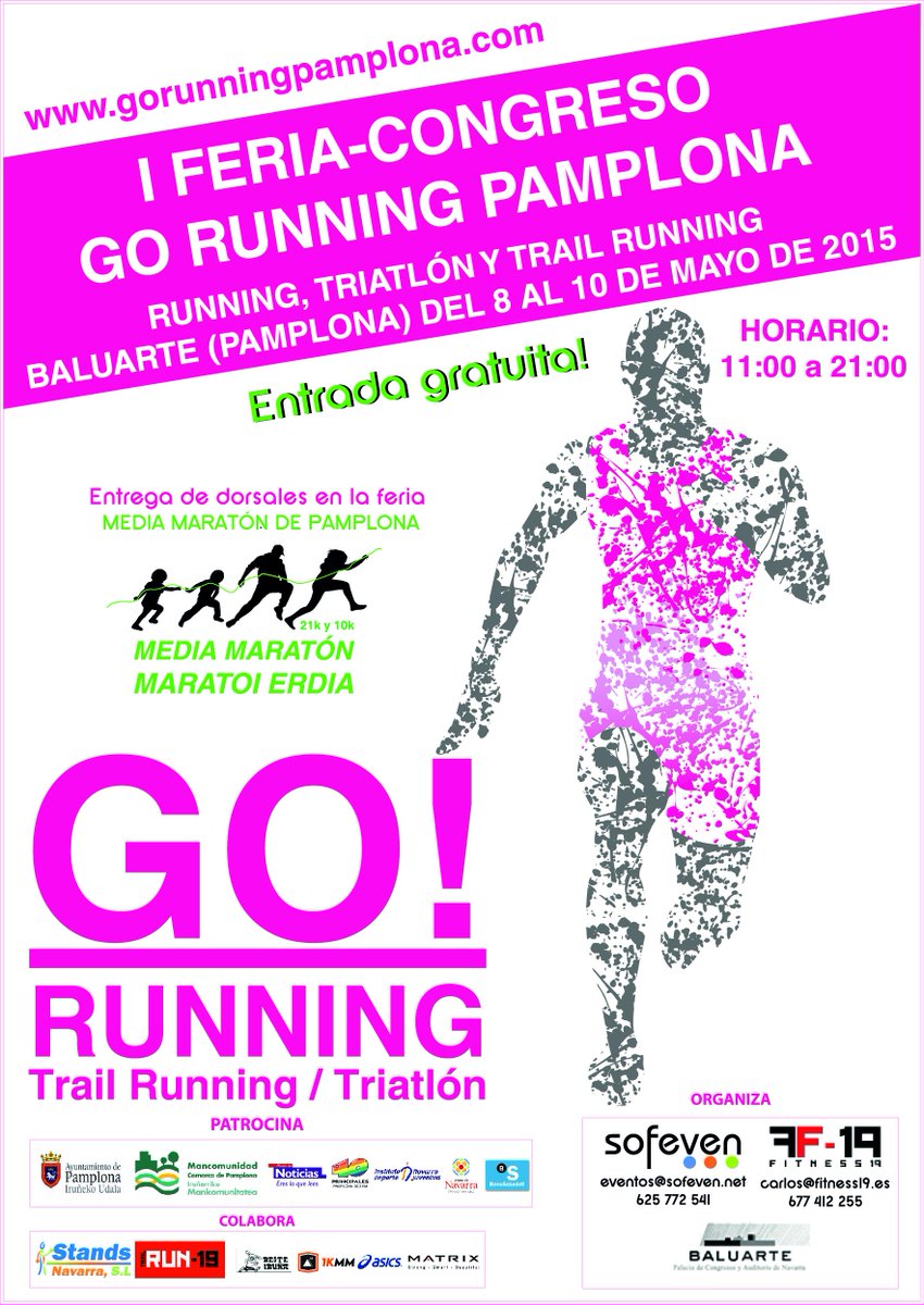 SOFEVENEVENTOS's tweet photo. ¿Tiene buena pinta no? 
¡Acércate el próximo fin de semana (8-9-10 mayo) a @baluarte y compruébalo! @FeriaGoRunning http://t.co/4N313pzf4R