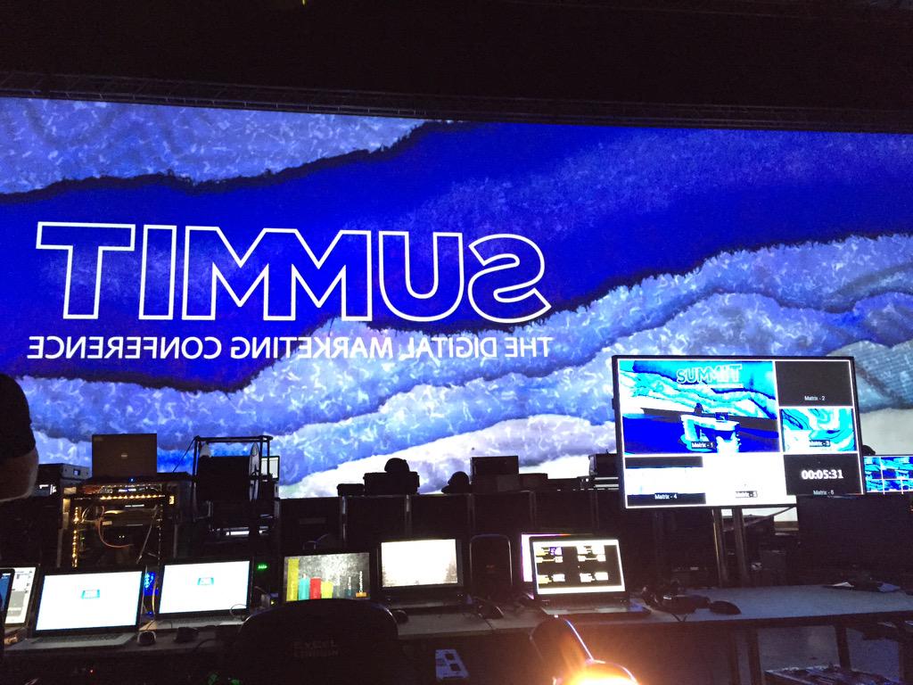emmawilkinson's tweet photo. Right, let's get this started! #AdobeSummit #backstage #lotsofscreens! http://t.co/hX1uCTMw1T