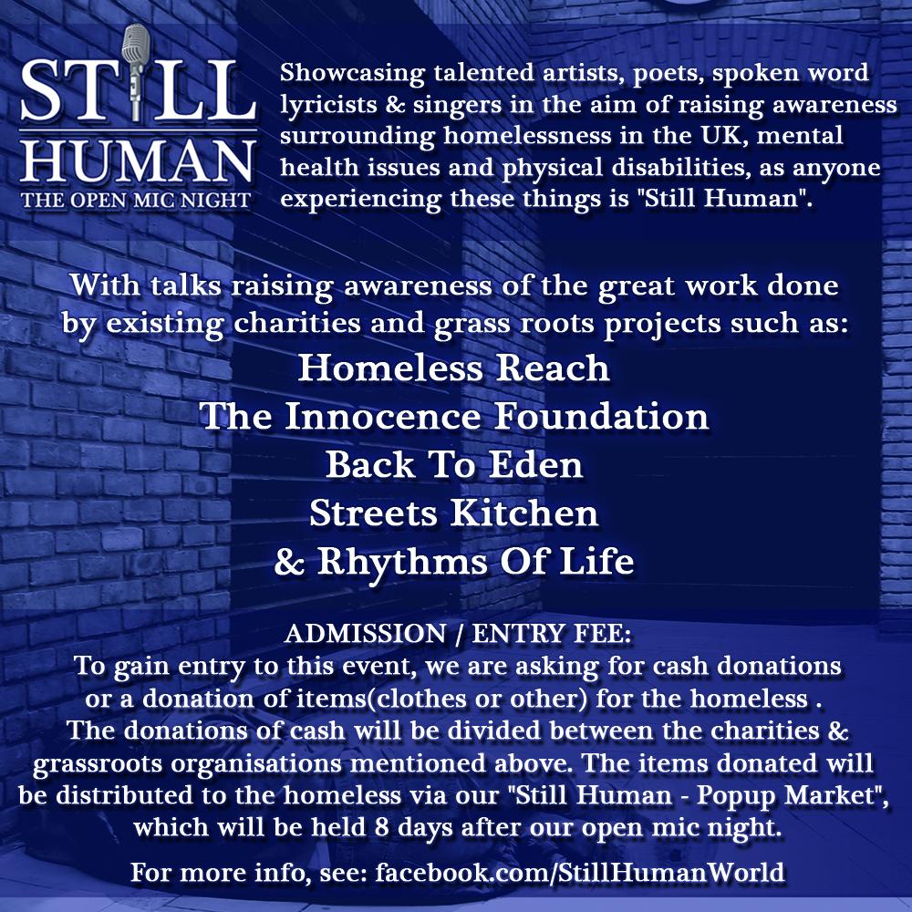 TeamStillHuman's tweet photo. @UKHipHop_ #StillHuman - The Open Mic Night (23rd May 2015) https://t.co/1U1iZfuwrM http://t.co/LsdmxjRQnI RT