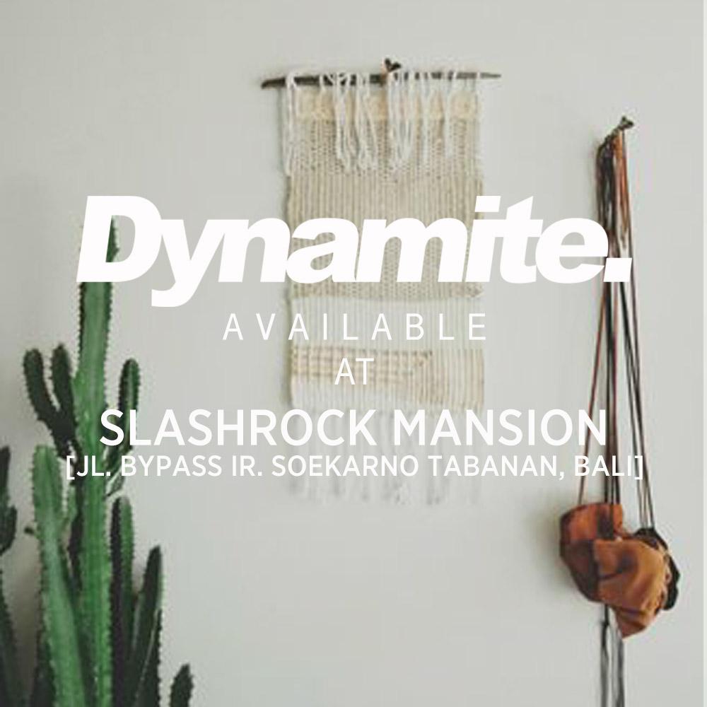 Dynamite available here! <a href="/LickShop_SGR/">LICK Shop Singaraja</a> <a href="/TheRumbleShop/">Rumble Shop</a> <a href="/SlashrockGear/">Slashrock Gear Bali</a>