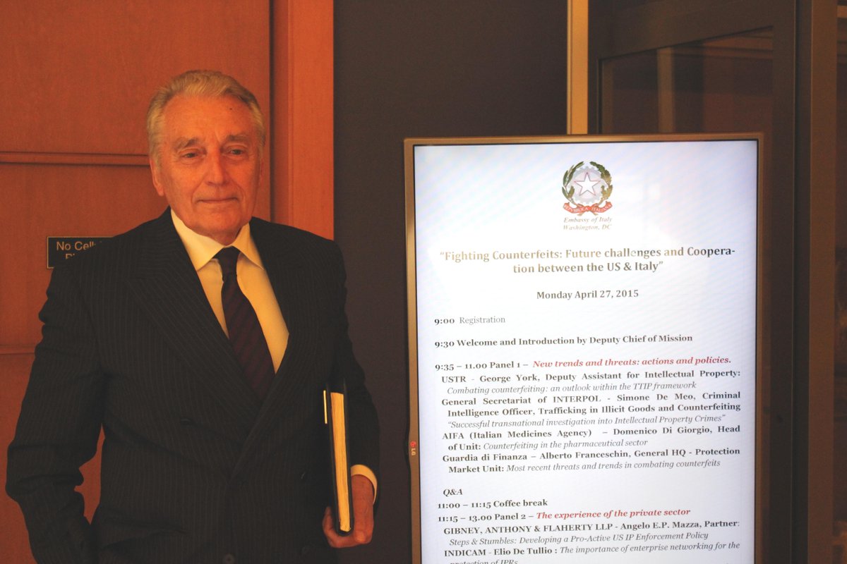 “Fighting Counterfeits: Future challenges and Cooperation between the US &amp; Italy”