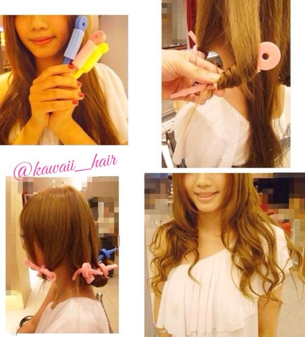 困った時のヘアカタログ ダイソーのスポンジカーラー の使い方 便利すぎると話題の ダイソーのスポンジカーラー 毛束を取りスポンジに巻き付け くるくると巻いて かんざしの輪の部分に 反対側の先端を差し込むだけ そのまま寝れば 翌朝