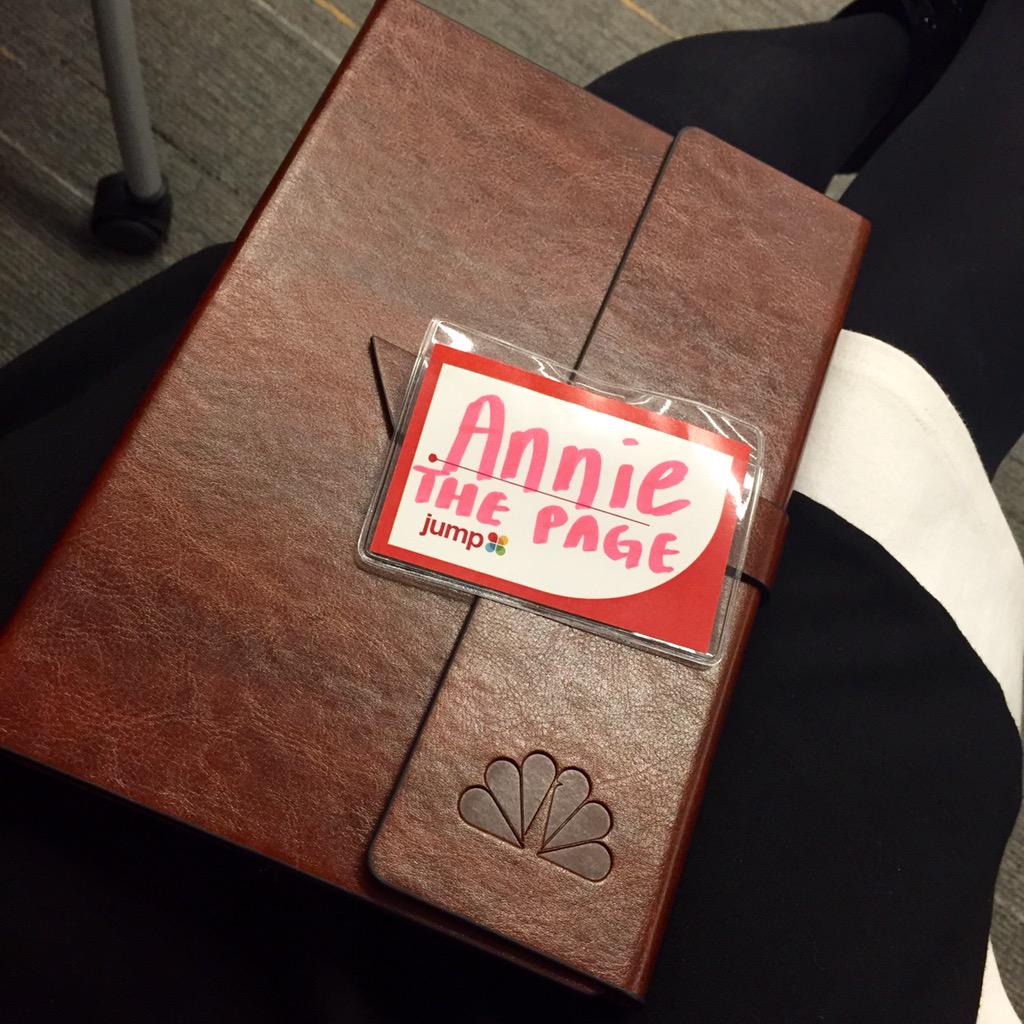 Just doing cool Page things - excited for #jumpNBCU @talentlabNBCU