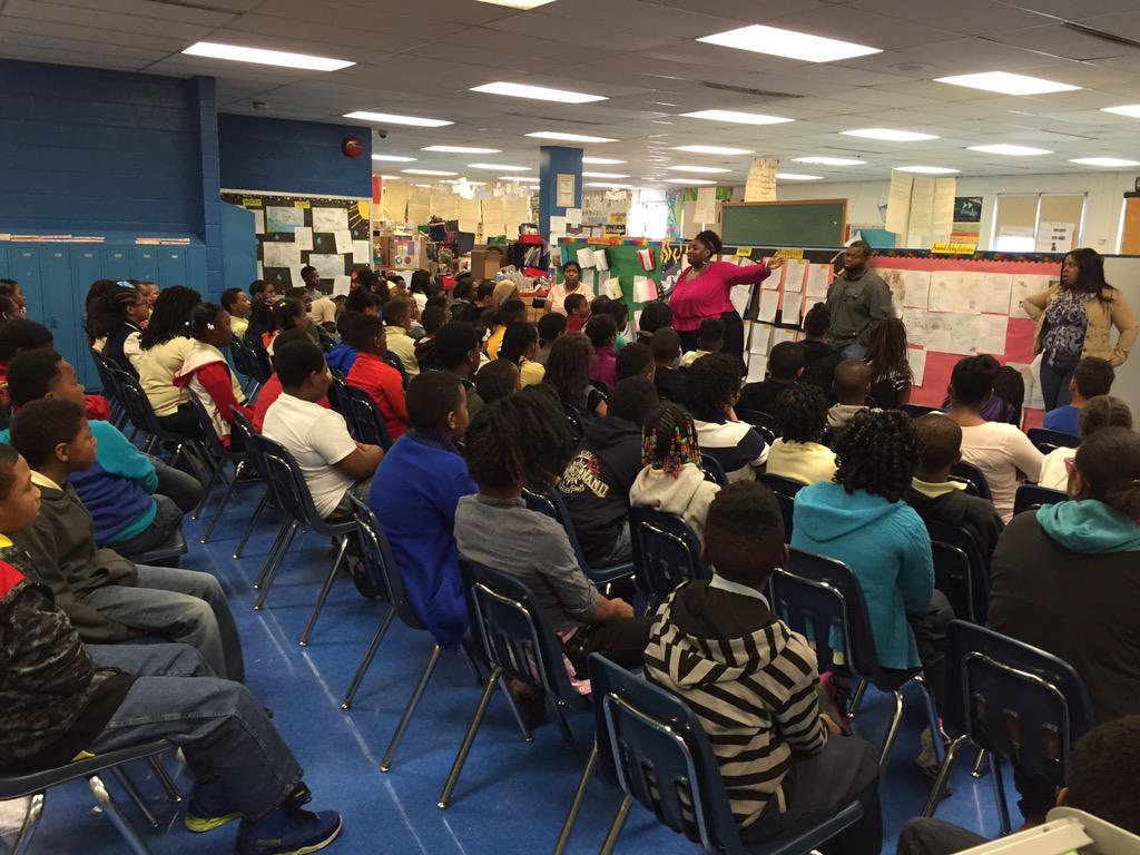 joemanko's tweet photo. Community meetings at #liberty64 to process the #BaltimoreUprising, lots for our kids to think about http://t.co/Wac3LlTV6j