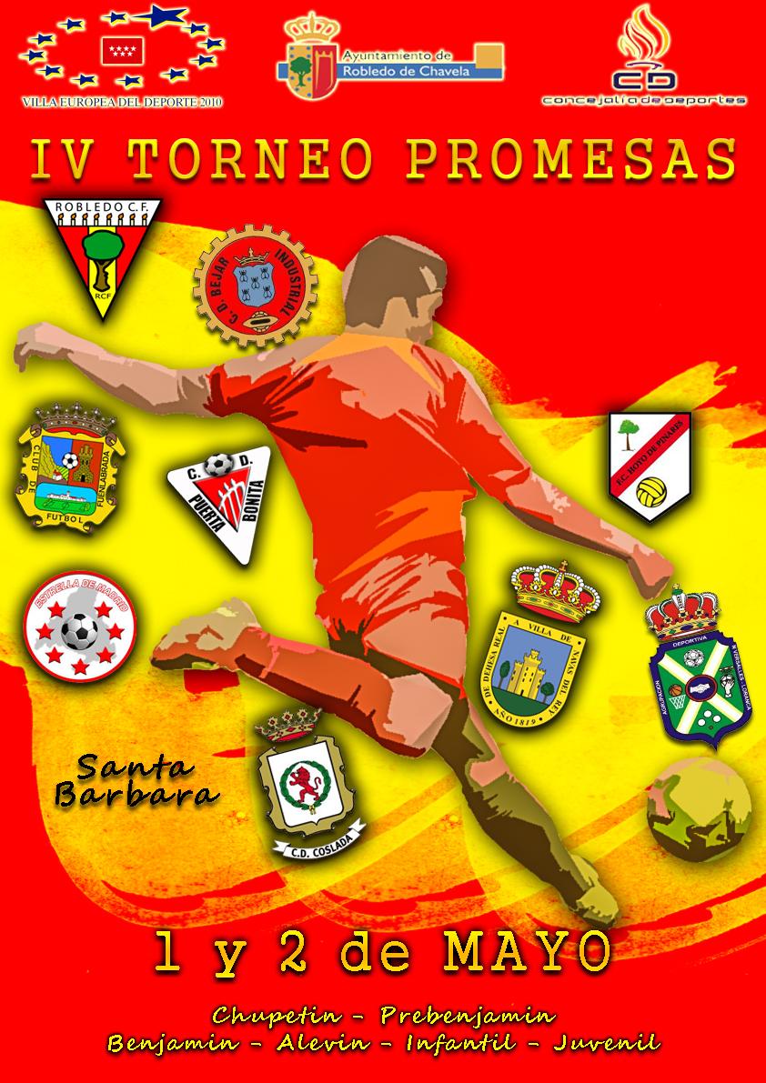 RobledoFC's tweet photo. El 1 y 2 de Mayo no te pierdas el IV Torneo Promesas. 
1 Mayo: Fútbol 7 y Chupetin.
2 Mayo: Futbol 11 http://t.co/yoJQjDgyHt