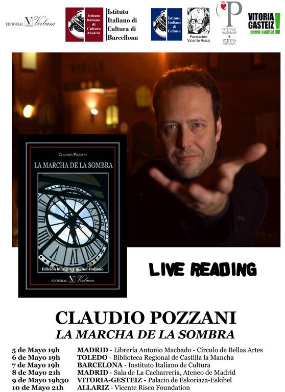 10 de maio ás 21 h. na Fundación Vicente Risco recital de Claudio Pozzani.
 Único recital na Galiza. 
 Aforo limitado