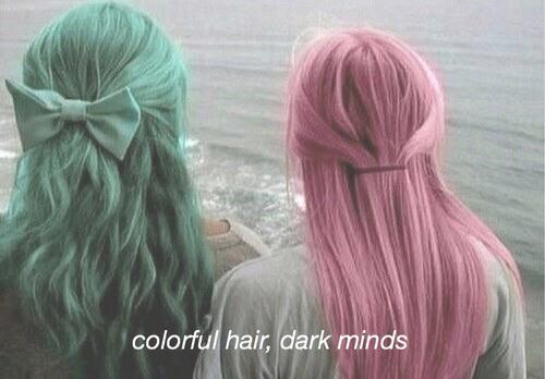 betterbeboo's tweet photo. Colorful hair, dark mind.
" ผมหลากสีสัน แต่ใจลึกๆนั้นหม่นหมอง " http://t.co/kta9t7DkSW