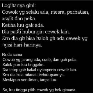 tripleK31's tweet photo. Sedikit nasehat buat cewek -Qel http://t.co/1I5Qra3QQ9