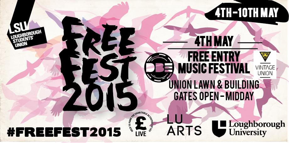 LoughboroughSU's tweet photo. Let's start #Freefest2015 with a bang! Get down to the Union Lawn 12pm for Free Entry Music Festival http://t.co/XKaQRLYhr5