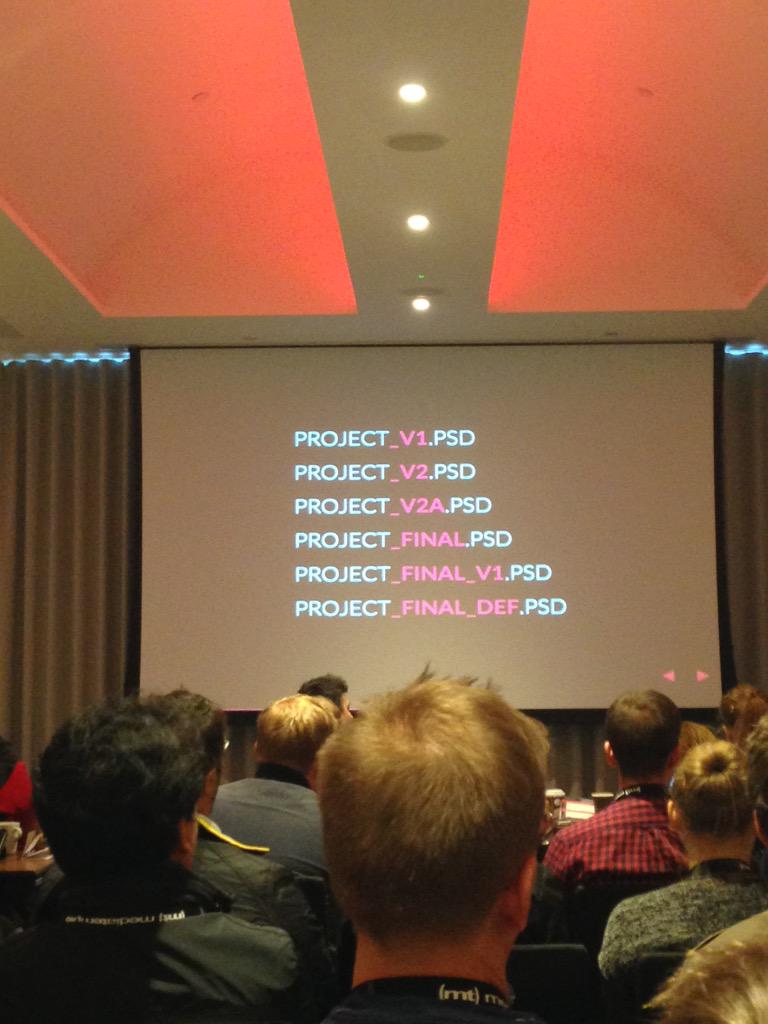 ChiaraAliotta's tweet image. Designer's version control... LOL! And it can go even wilder sometimes... @FOWD #designvscode