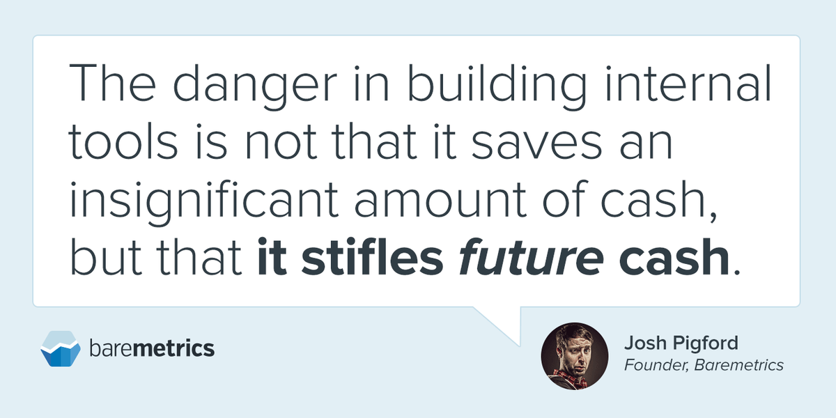 rohit_ty's tweet photo. Building internal tools is dangerous not b/c of insignificant savings, but stifled growth. https://t.co/vWL44XpVw0 https://t.co/SpNp6IAFNg