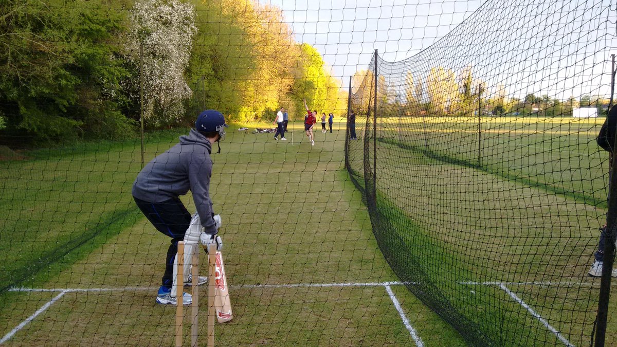 More pics from our first nets session - other teams in Oxford Intercollegiate Cricket League 3rd division, be afraid.