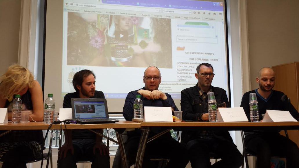 PierreMetivier's tweet photo. Live from #artsmob1 avec @franckjamet @JeanFab1 @AnneHorel @fantomatik @pierrecatan http://t.co/bq0qBg0XeI