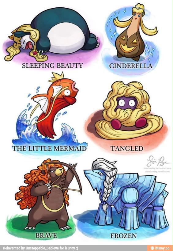Pokemon_Days's tweet photo. The #pokemon and #disney princess http://t.co/I5Mt4sGsAq
