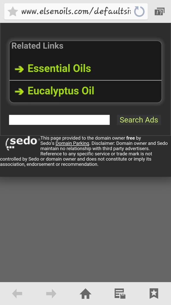 couturefit's tweet photo. @ElsenOils this comes up when I try to access the website. http://t.co/GYVJNcsCax