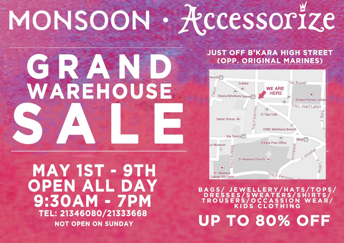 AccessorizeMT's tweet photo. OUR WAREHOUSE SALE IS BACK!!!! http://t.co/wdupgEPjUw
