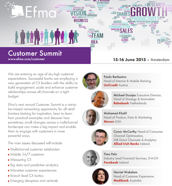 Thrilled to present @pbarbe @timopelz @mikhalil @hwakelam as keynote speakers at #EfmaCS15 efma.com//index.php/eve…