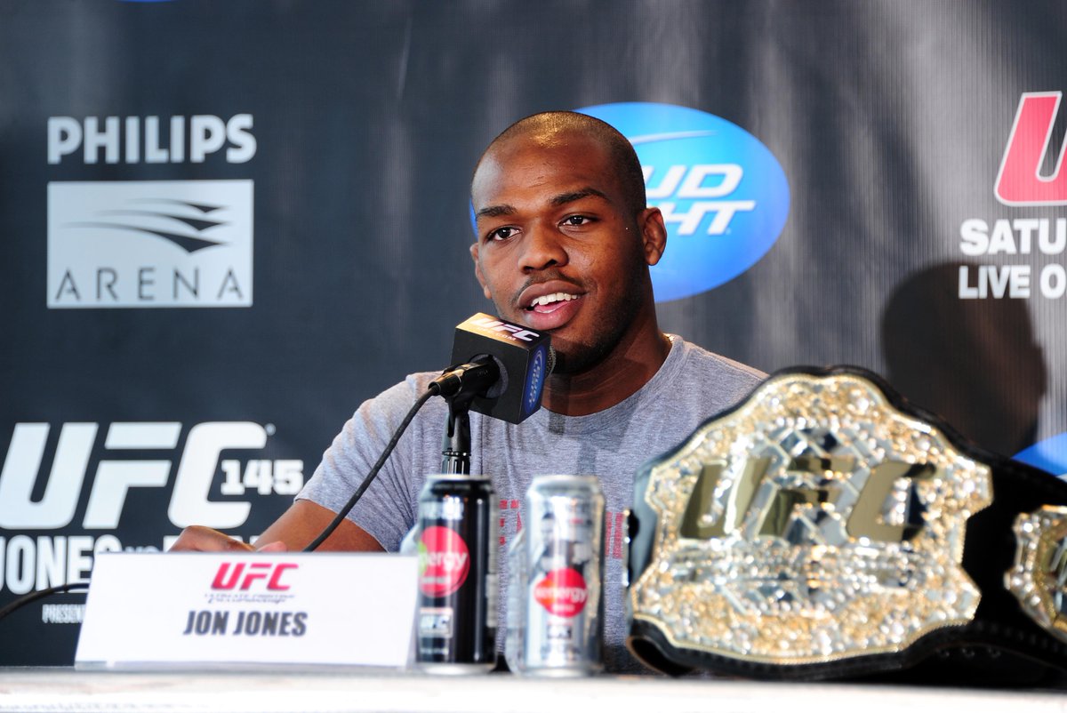 SkySports's tweet photo. Jon Jones has been stripped of his UFC title and suspended indefinitely. Here's the latest: http://t.co/wKLYNPePZg http://t.co/zd16JN5NRh