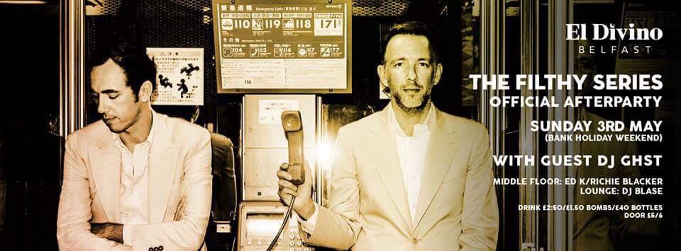 This week <a href="/ElDivinoBelfast/">El Divino Belfast</a> 
Thursday <a href="/kneedeepbelfast/">CPR</a> 
Friday 212 
Saturday <a href="/TABUbelfast/">TABU Belfast</a> 
Sunday Bank Holiday